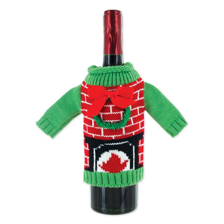 DM Merchandising - Venta al por mayor Bolsa de vino de regalo - Tío Bob - Suéteres de punto para botella de vino1