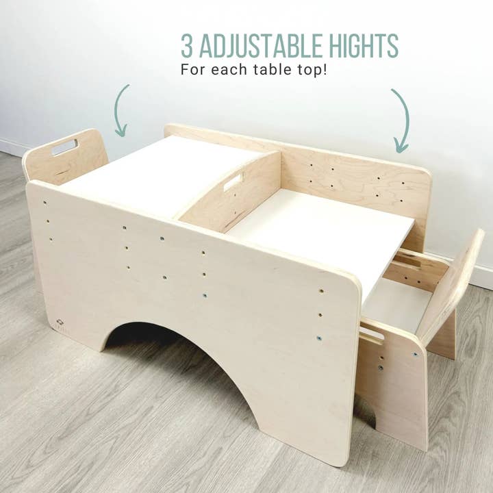 Sapiens Child - Wholesale Chair – Child - PAPAYA DOUBLE - Adjustable Montessori Table & Chair Set for Two12