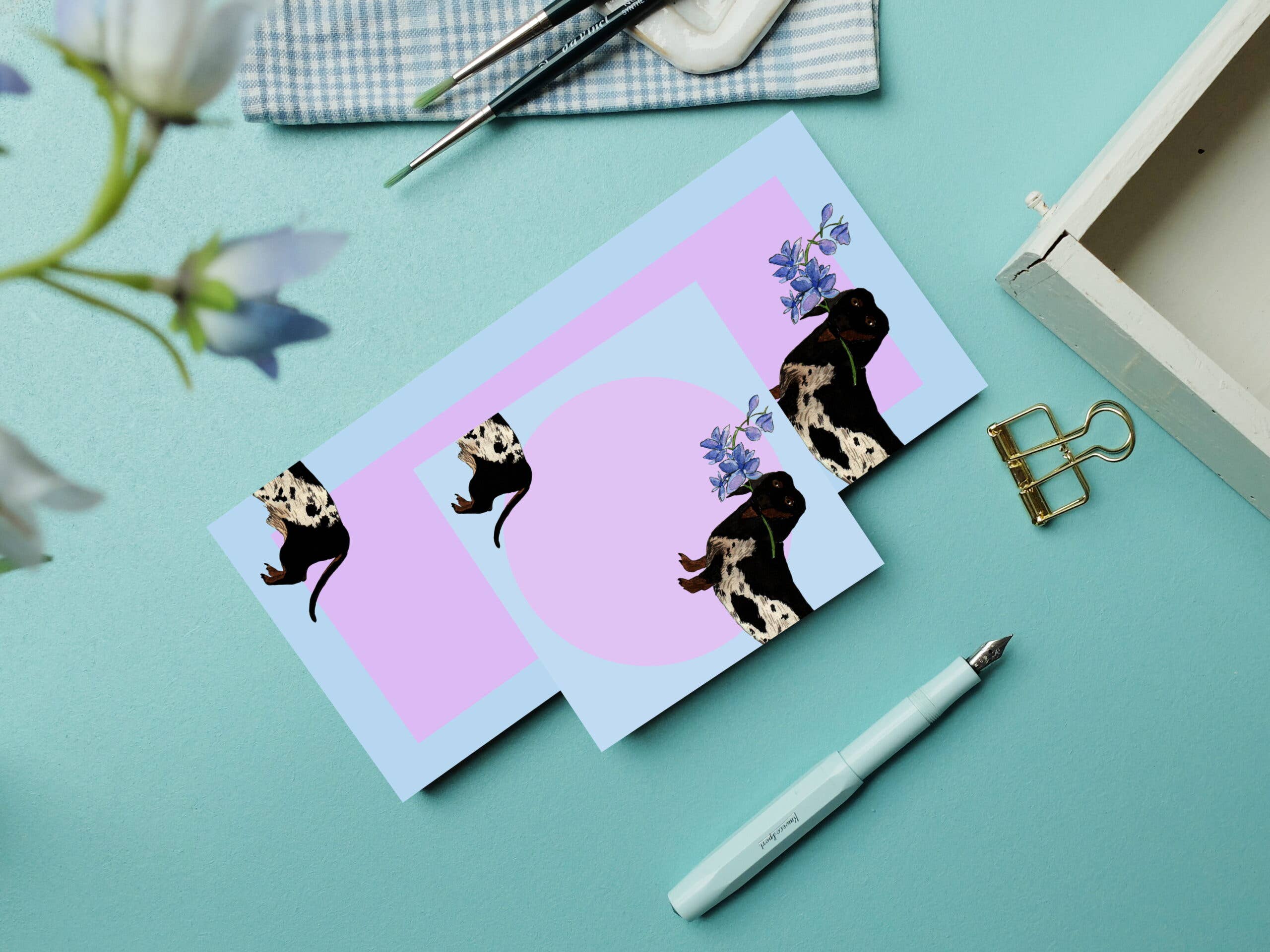 Wonder Of Today – wholesale Notepad – Notepad 10x20 cm Dachshund3