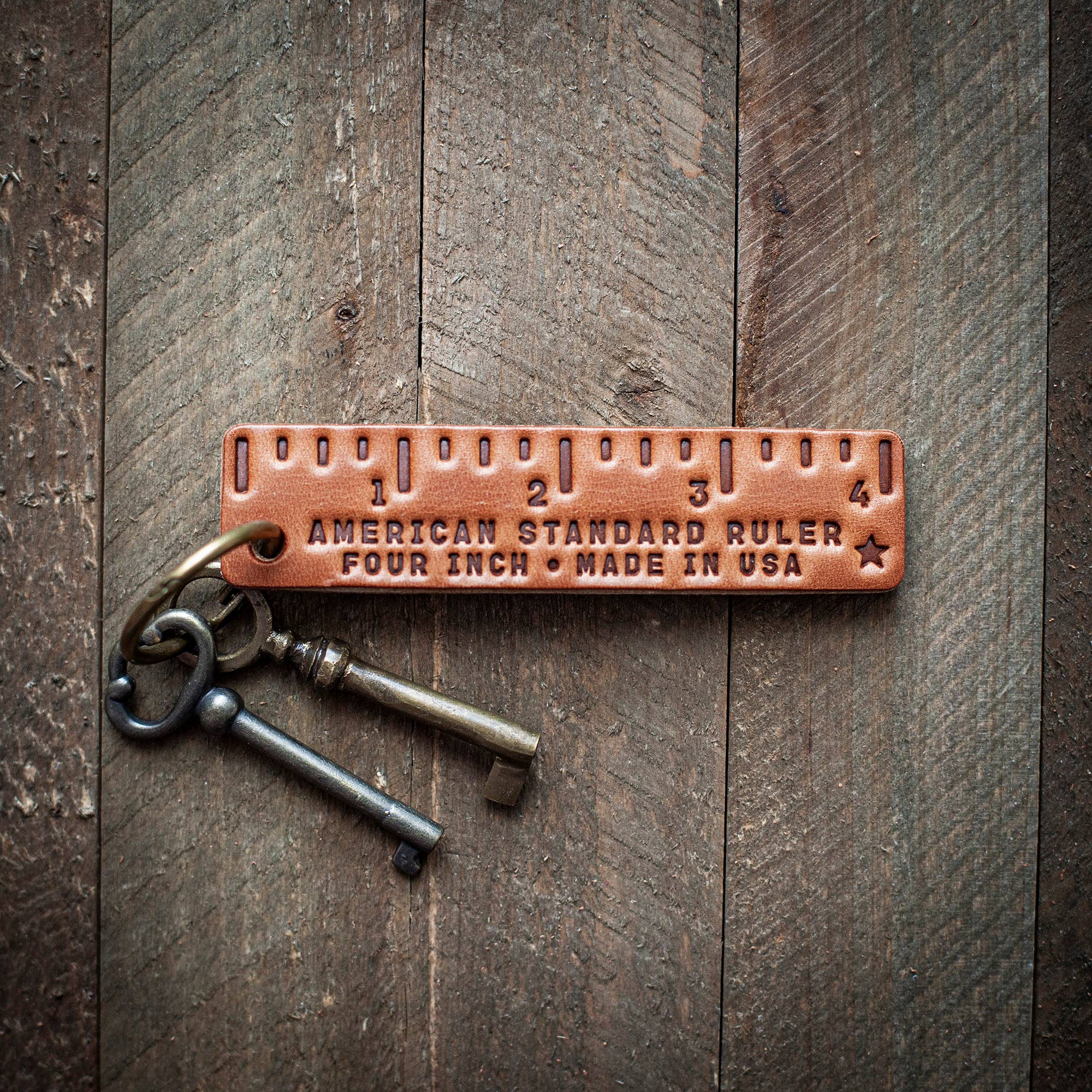 Sugarhouse Leather - Wholesale Keychain - Unisex - Pocket Ruler Leather Keychain