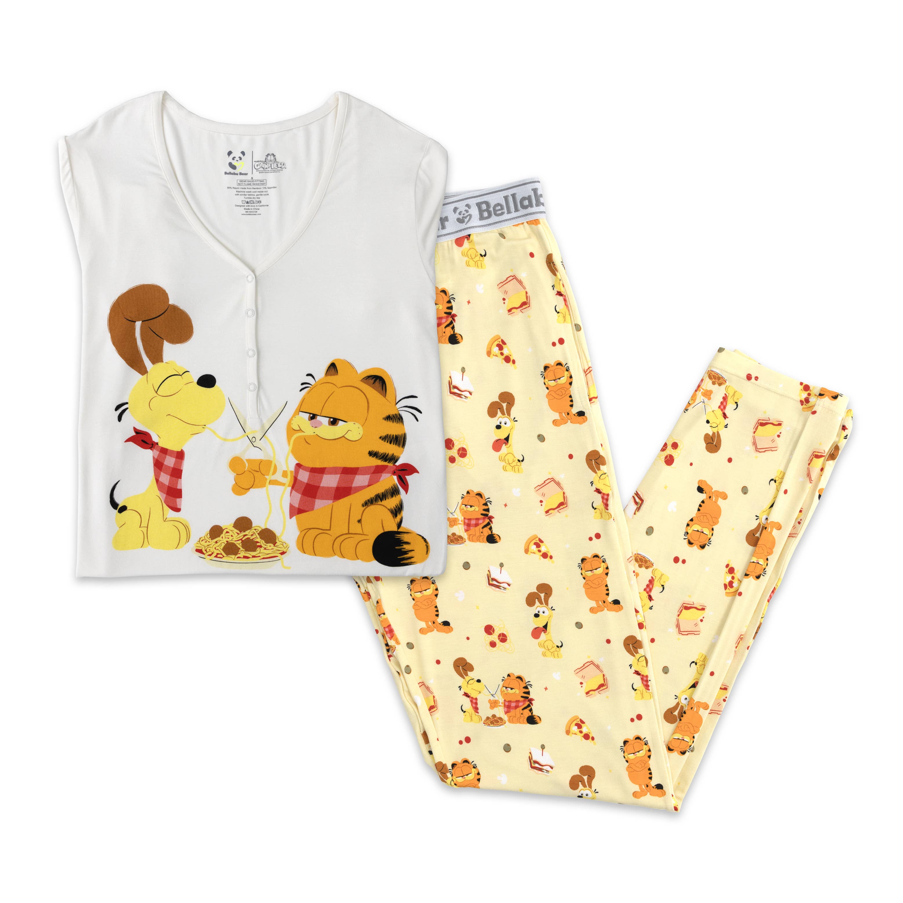 Bellabu Bear - Wholesale Sleepwear Set - Women's - Garfield: The Movie Bamboo Women's Pajama Set0