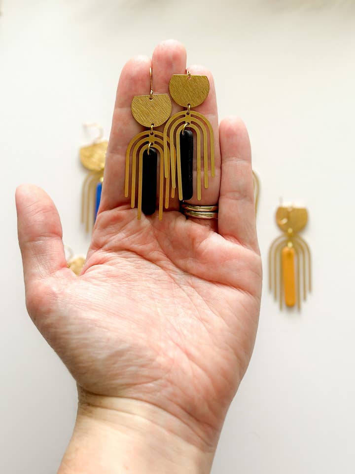 Brass rainbow arch for wholesale by Freckled Wing Design