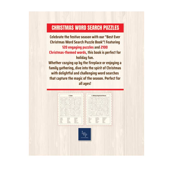 Larsen Falls Gifts and Publishing - Wholesale Coloring & Activity Book - Adult - Best Ever Christmas Word Search Puzzle Book: Large Print1