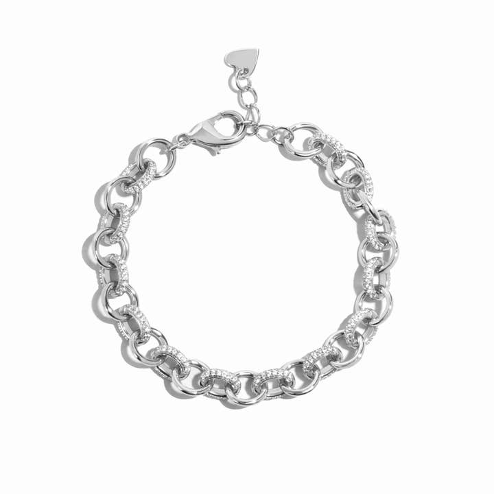 Sami Jewels - Wholesale Schakelarmband - Ronde Pave Link-armband2