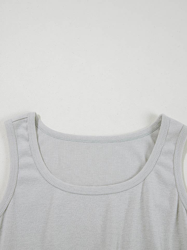 Babs + Birdie - Wholesale Lounge Set - Women's - Sheridan | 3 Pcs Crop Tank Shorts with Cardigan Lounge Set6