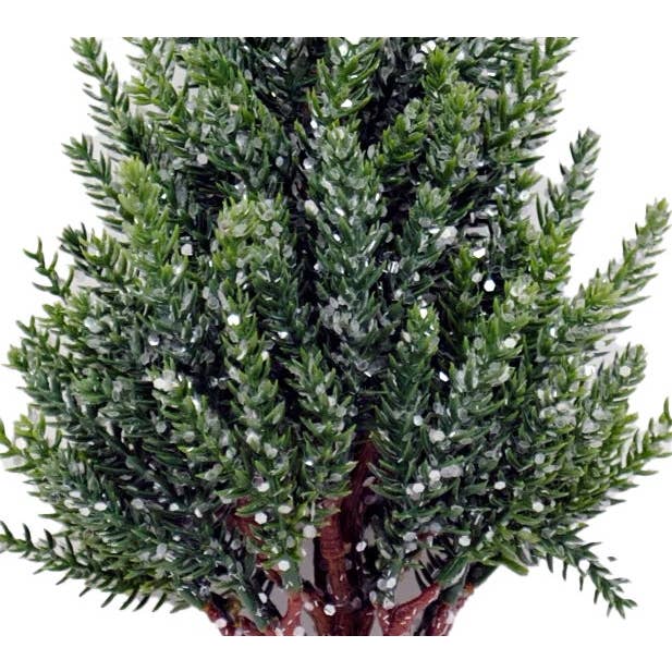 Will's Company - Wholesale Artificial Plant - Artificial Iced Pine Treetop Pick - 17"