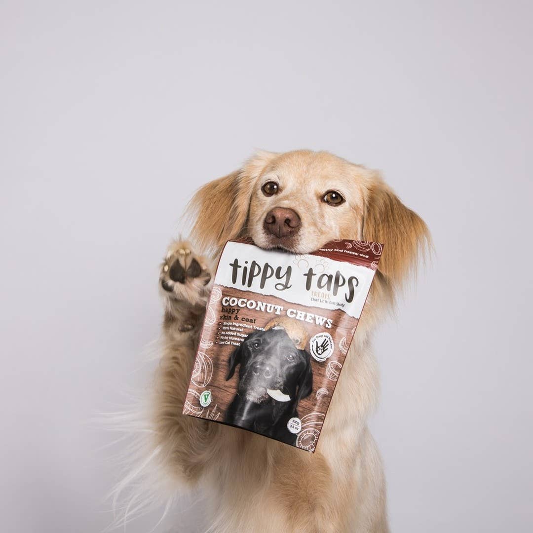 Tippy Taps Treats – Großhandel Leckerlis – Hund – Natürliche Hundesnacks, Kokos-Kauknochen 100 g, vegan & glutenfrei3