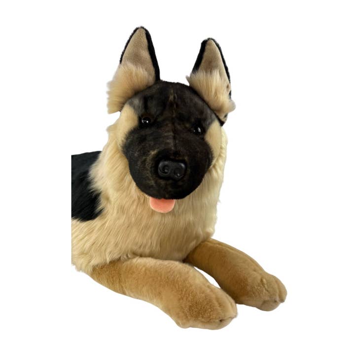 Bocchetta Plush Toys - Wholesale Pet Plush Toy - Dog - Kaiser - German Shepherd - 64cm lying, black face7