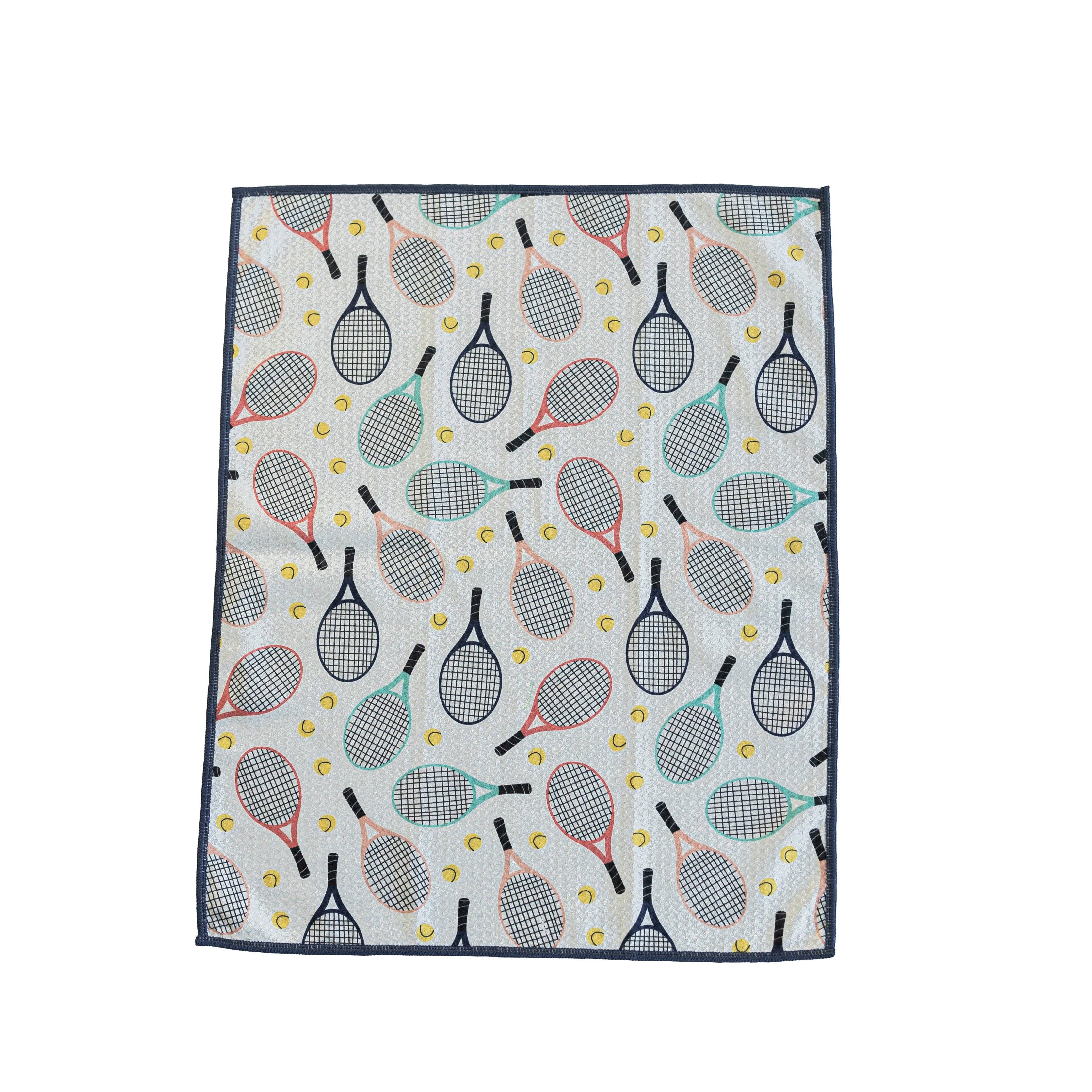 Teal Enjoy Towel - Tennis for wholesale on Faire1