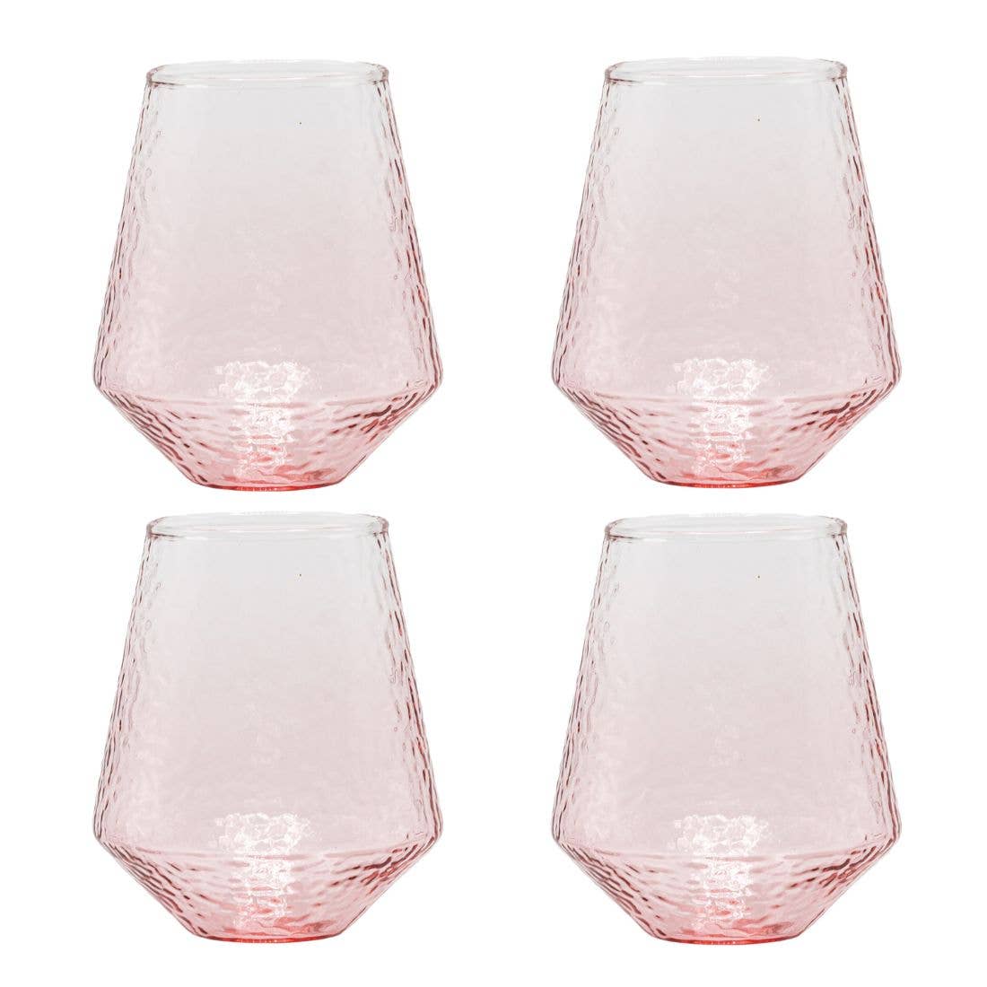 Brût Home and Glassware - Wholesale Drinking Glass/Cup - Water Glass Claude | Wine Glass | 400ML |  pink3