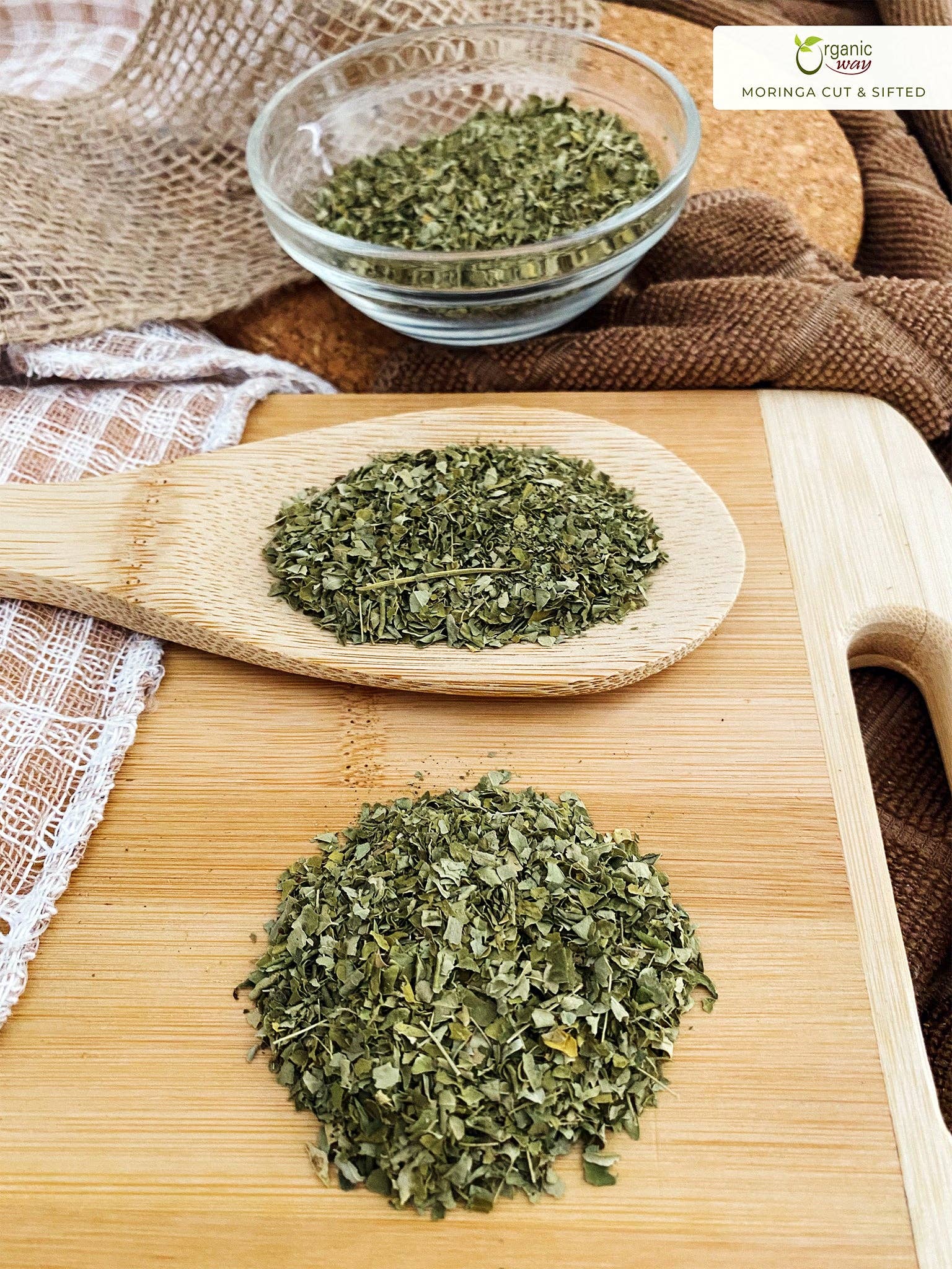 Organic Way LLC – Großhandel Kräuter – Geschnittenes und gesiebtes Moringablatt (Moringa Oleifera) | Kräutertee – Immun- und Energie-Booster | Koscher zertifiziert | Vegan | Nicht GMO & glutenfrei | USDA-zertifiziert | Herkunft: Indien3