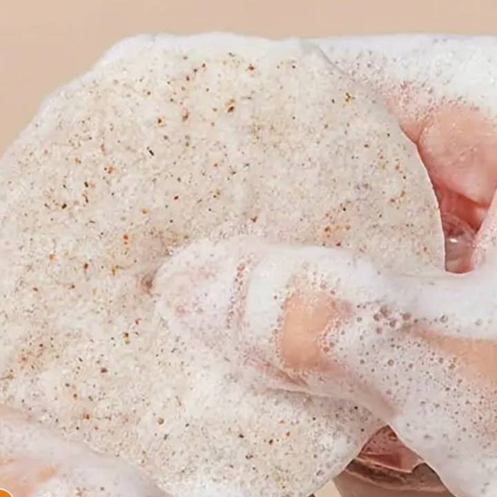 House Of Soil & Soul - Wholesale Facial Exfoliant/Scrub - Natural Crushed Walnut Seed Konjac Facial Sponge