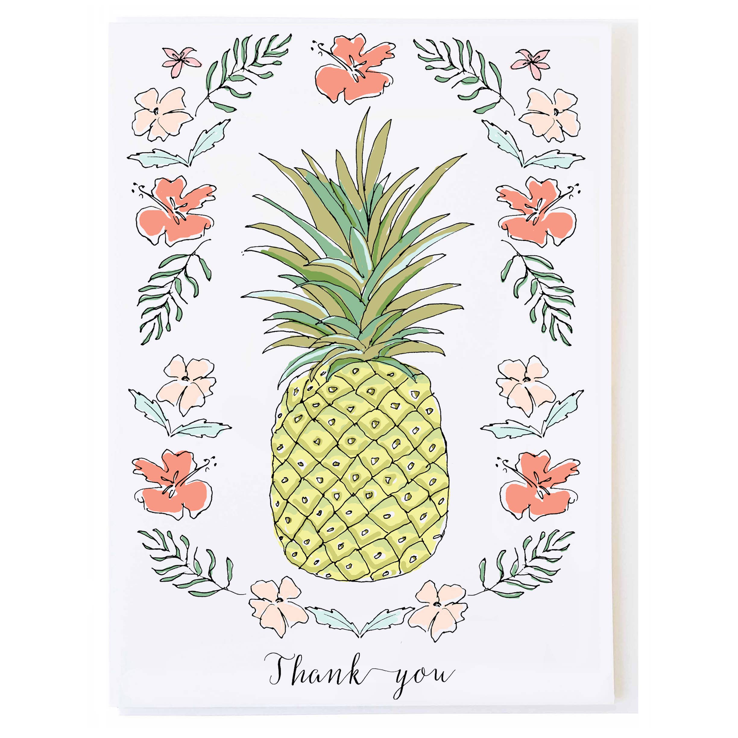 mollyOcards - Wholesale Thank You Card - Pineapple Thank You0