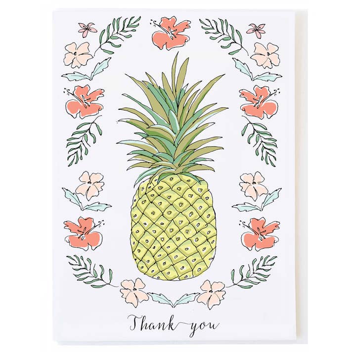 mollyOcards - Wholesale Thank You Card - Pineapple Thank You
