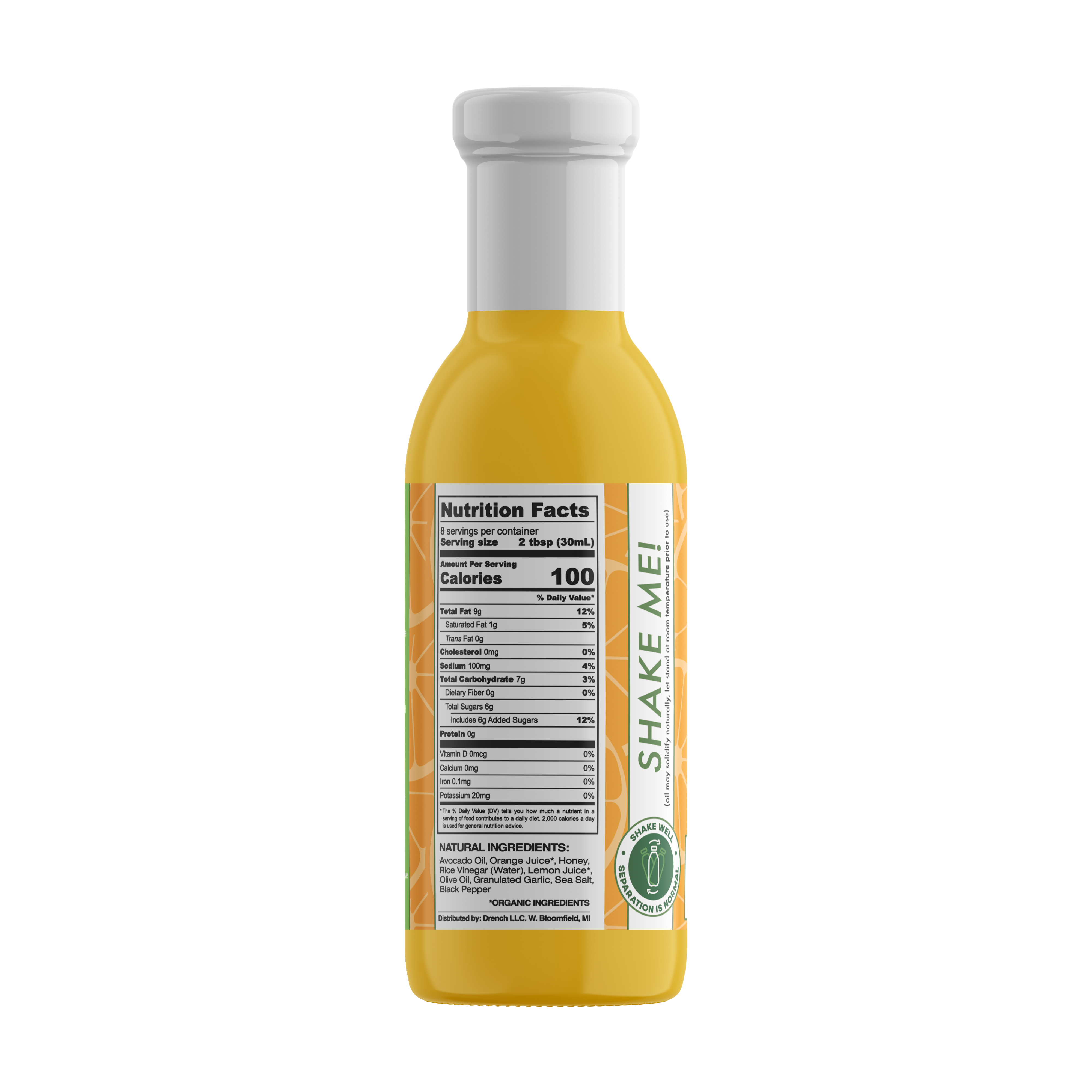 drench, llc - Wholesale Salad Dressing - Citrus Honey Vinaigrette Dressing & Marinade 8 oz2