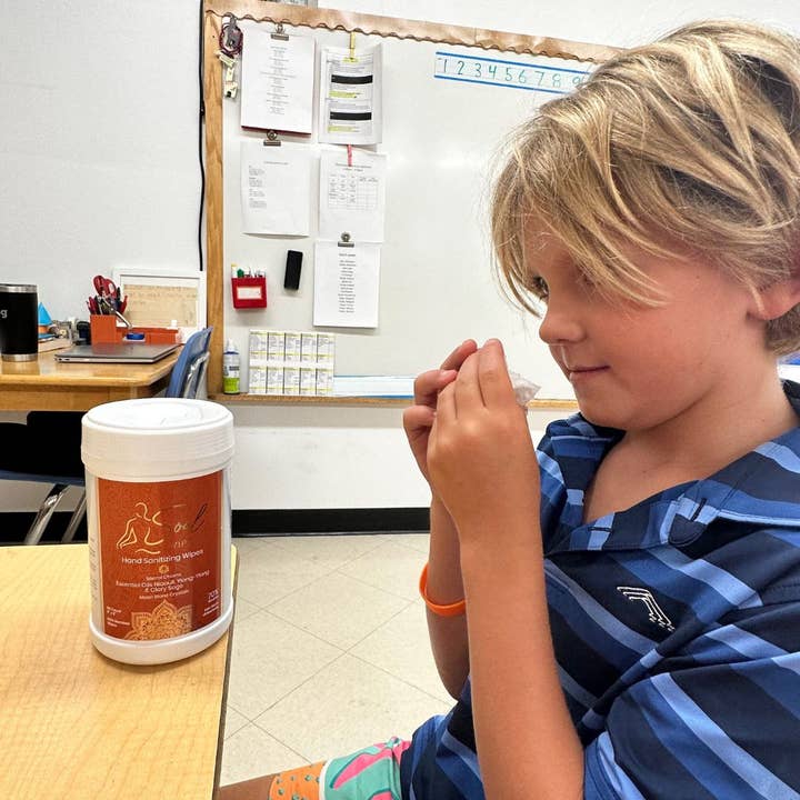 soul wipe hand sanitizing wipe – wholesale Hand sanitiser – Hand Sanitizing Wipe Niaouli, Ylang Ylang and Clary Sage4