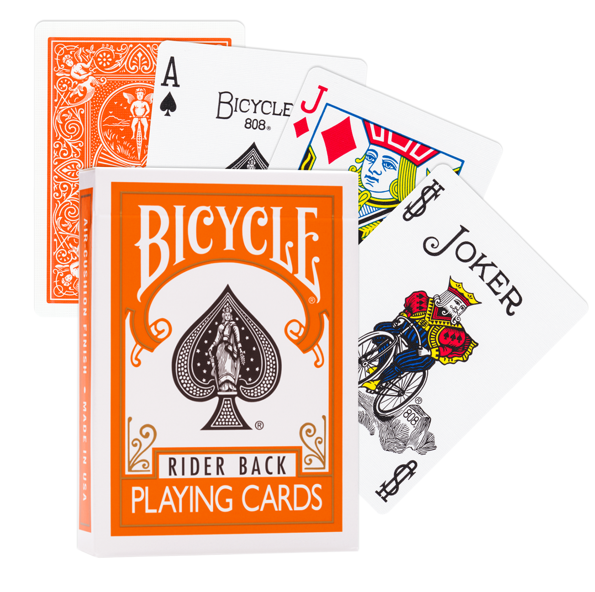 Cardshouse – wholesale Playing cards – Bicycle Rider Back Playing Cards (Orange)0