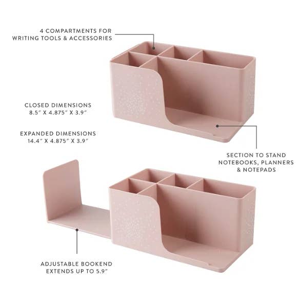 Erin Condren Design - Wholesale Desk organiser - Bookend Organizer - Asterisk1