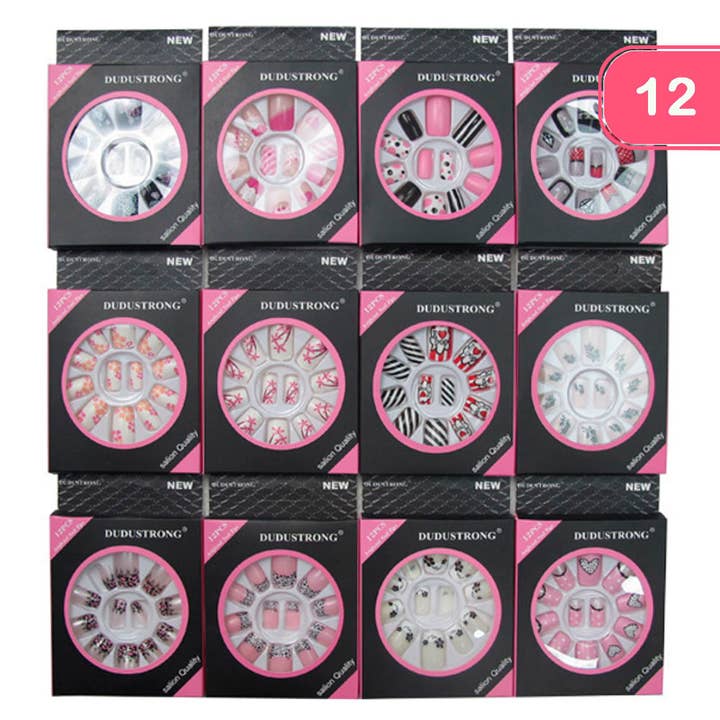 PUNTE PER UNGHIE ARTIFICIALI 12 UNITÀ, BBT 60259 per la vendita all'ingrosso da parte di JOIA ACCESSORIES