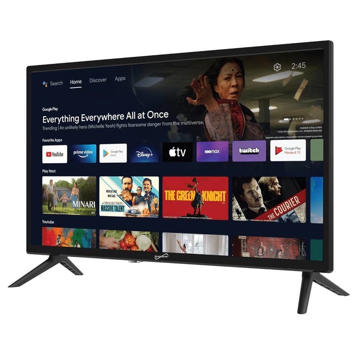 JupiterGear Home - Wholesale Decorative Tabletop Object - Supersonic 24-inch DLED Smart HDTV with Google Assistant