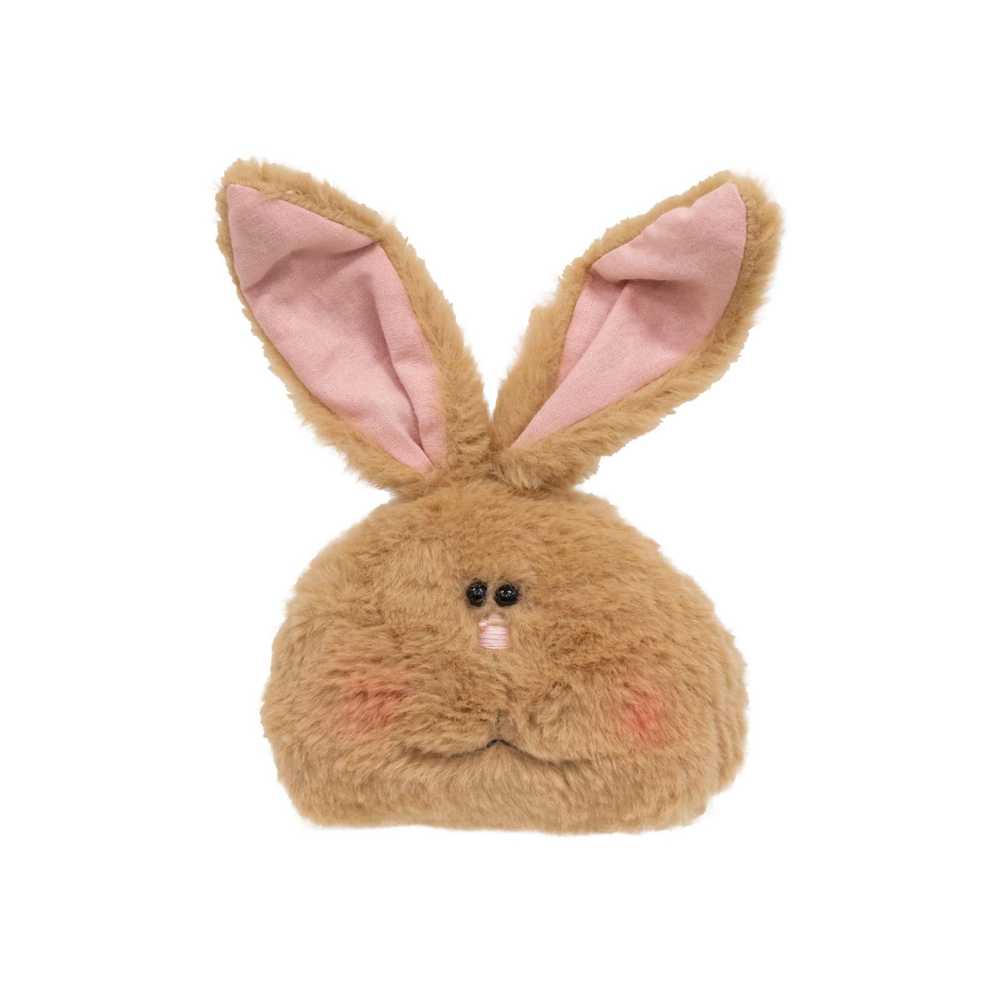 The Hearthside Collection – wholesale Dekorativt bordsobjekt – Fuzzy Tan Kaninhuvuddocka0