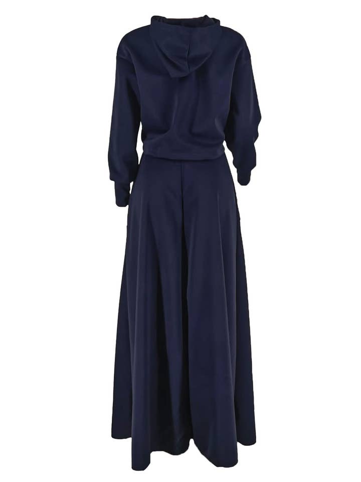 HIDDENBRAND - Wholesale Top & Skirt Set - Women's - Hoodie sweatshirt top maxi skirt set 2pcs9