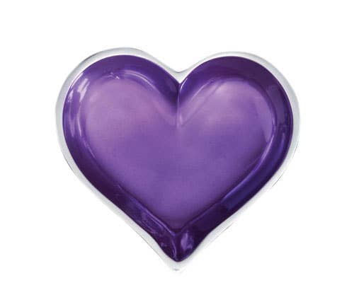 Inspired Generations - Wholesale Decorative Tabletop Object - February Amethyst Purple Birthstone Heart with Heart Spoon1