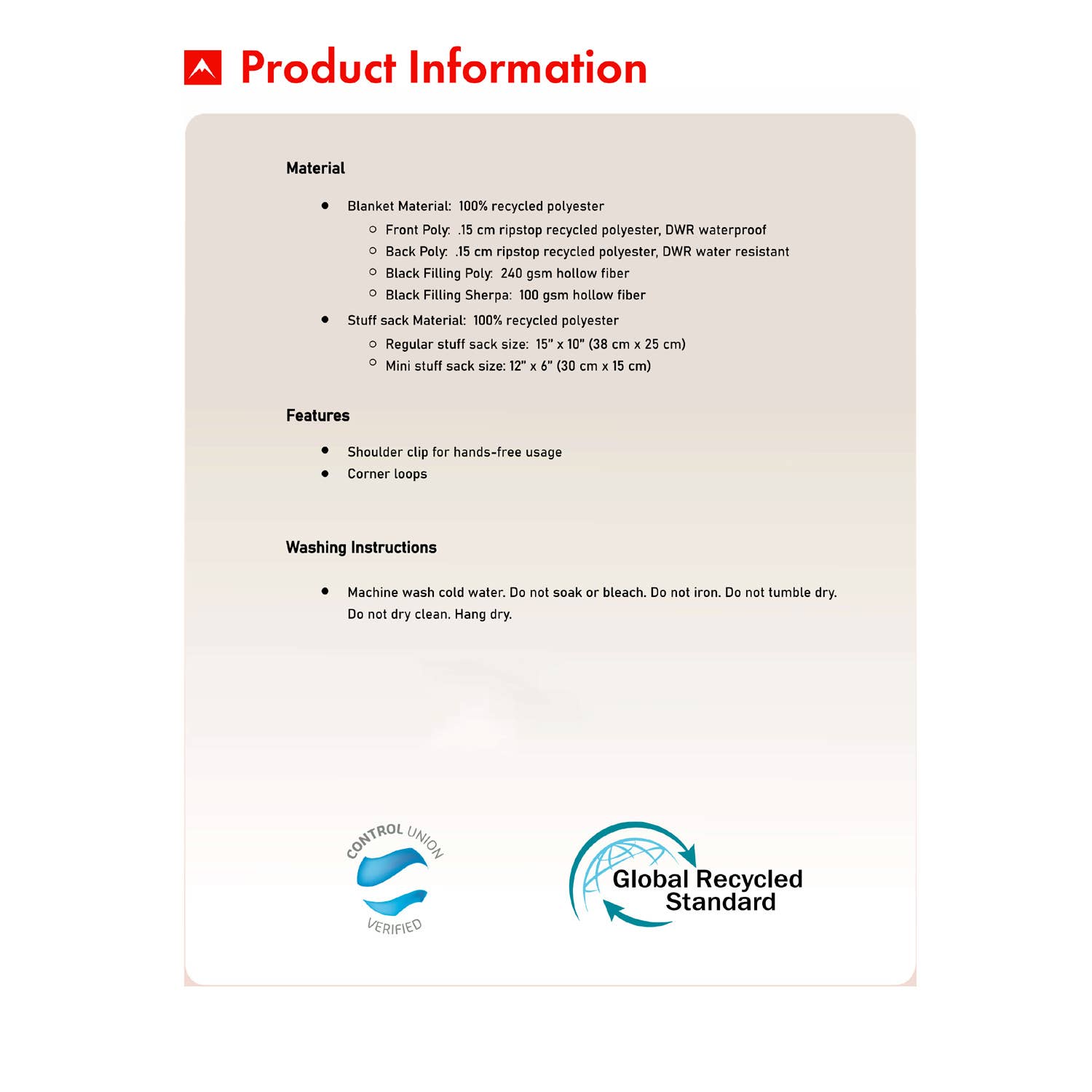 Colisco Wholesale – wholesale Prydnadsfilt – COLISCO Triangel Mini Sherpa Eco-Performance Filt-28"x40"3