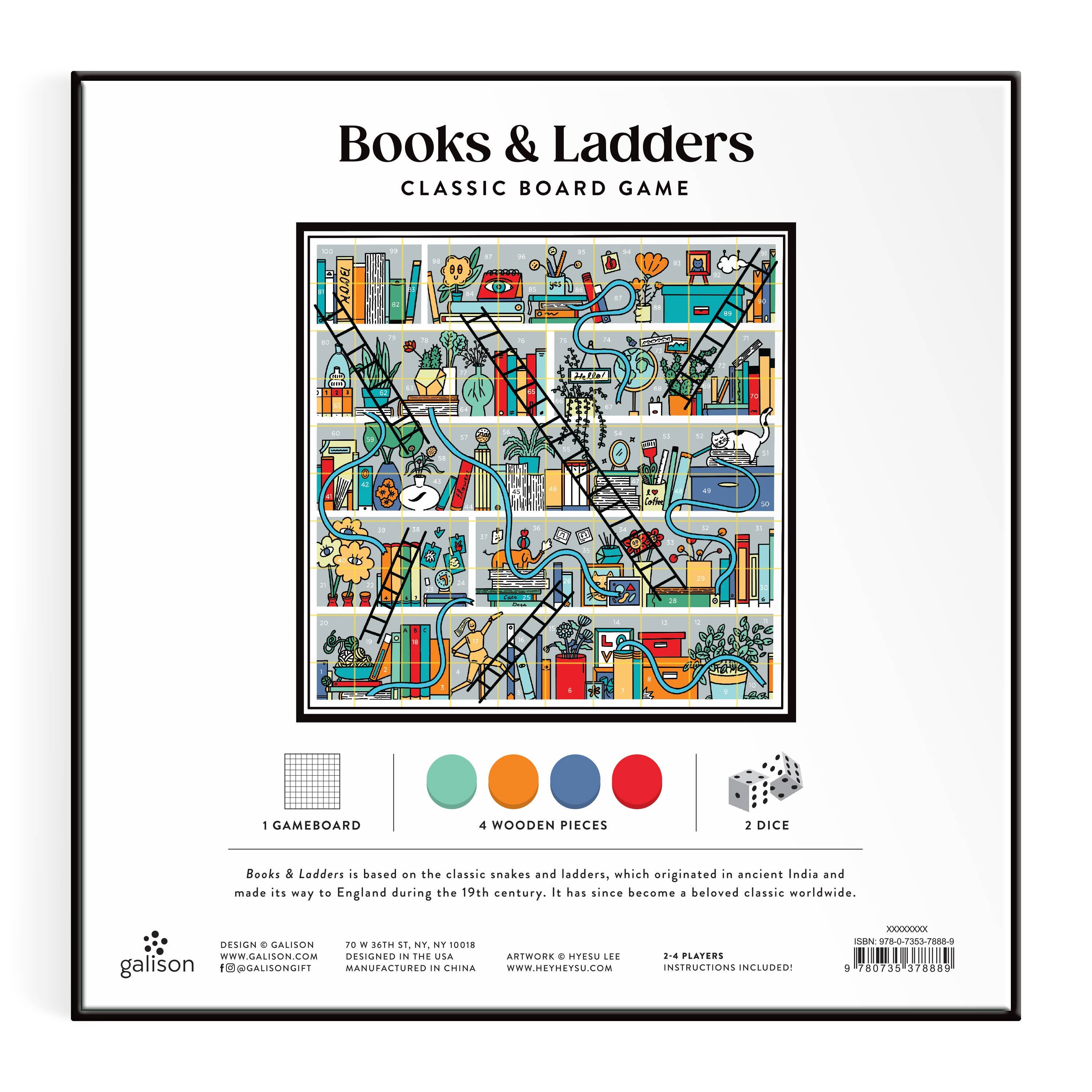Chronicle Books - Wholesale Board Game - Books and Ladders Classic Board Game2