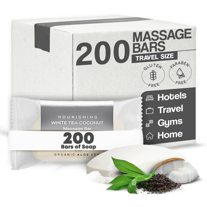 Infuse Massage Bar Soap | Travel Size Hotel Amenities | 50 Gram (Case of 200) for wholesale by Diversified Hospitality Solutions