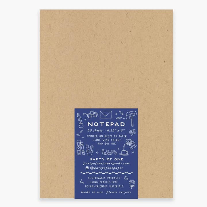 Party of One - Wholesale Notepad - Opossum Notepad1