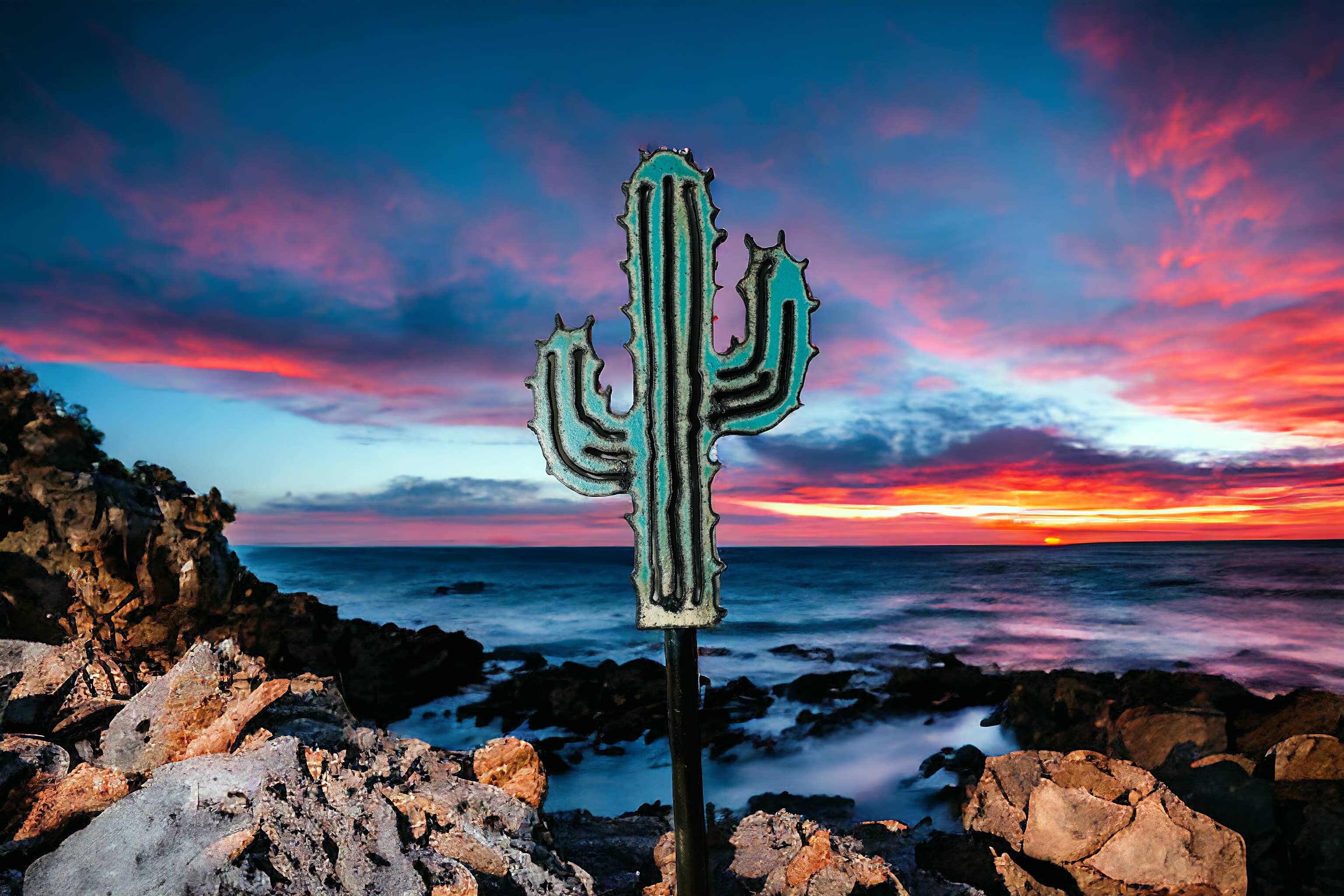Whimsies - Wholesale Garden/Lawn Stake - Cactus garden stake southwestern plant stake Western garden5