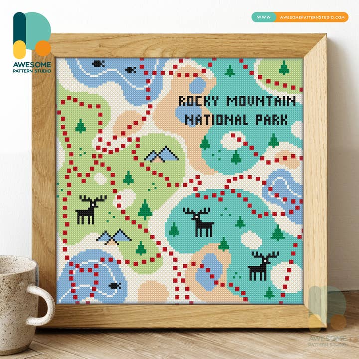 Rocky Mountain National Park DS2720, Diamantmålning Kit för wholesale av Awesome Pattern Studio