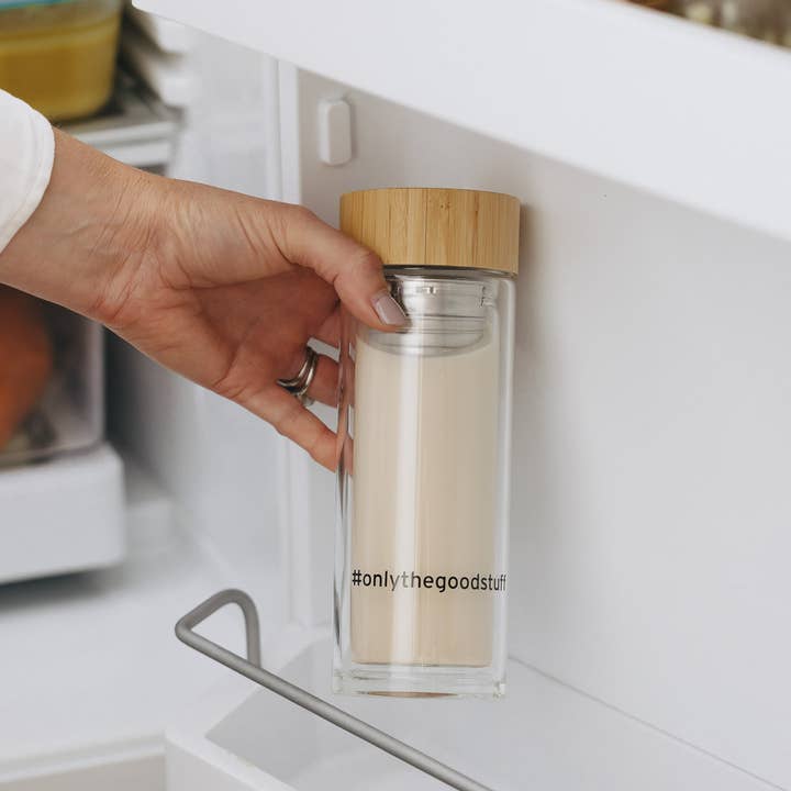 Prana Chai - Wholesale Tea Strainer/Infuser - Prana Chai Double-Wall Insulated Glass Cold Brew Infuser9