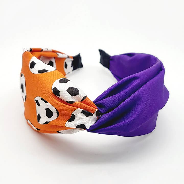 Sensibling Corp. - Wholesale Fashion Headband - Women's - Game Day Soccer Patterned Twisted Headband9