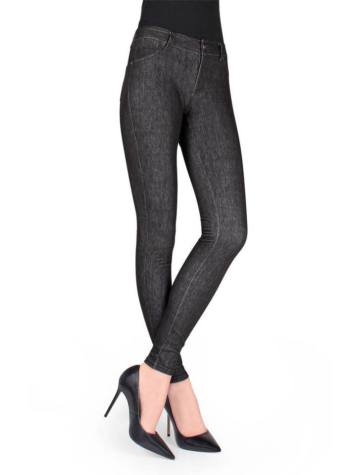 meMoI Jean-Leggings aus Denim, unabgefüllt für den Großhandel von Infinity Classics International Inc.