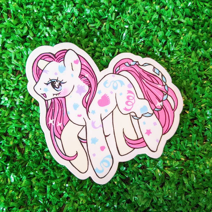 G1 Birthday Pony Waterproof Sticker for wholesale by Medium Mushroom