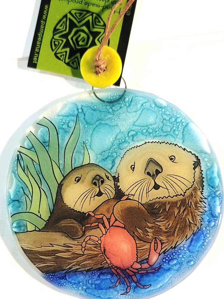 Sea Otter Ornament / Suncatcher for wholesale by Pampeana