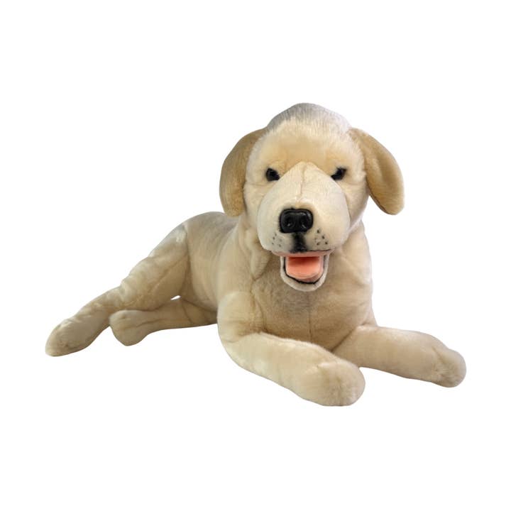 Beau - Labrador - 62 cm liggend, crème voor wholesale door Bocchetta Plush Toys