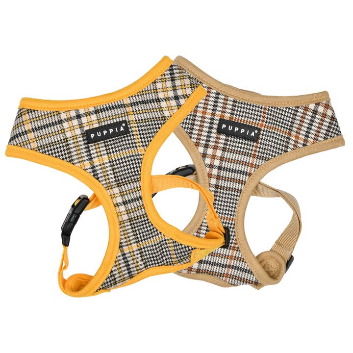 LUCAS DOG HARNESS OVER-THE-HEAD ADJUSTABLE CHECKERED for wholesale by Puppia International Inc.
