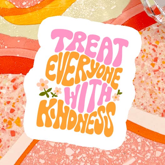 Pegatina «Trata a todos con amabilidad» para venta al por mayor de amarieacreates