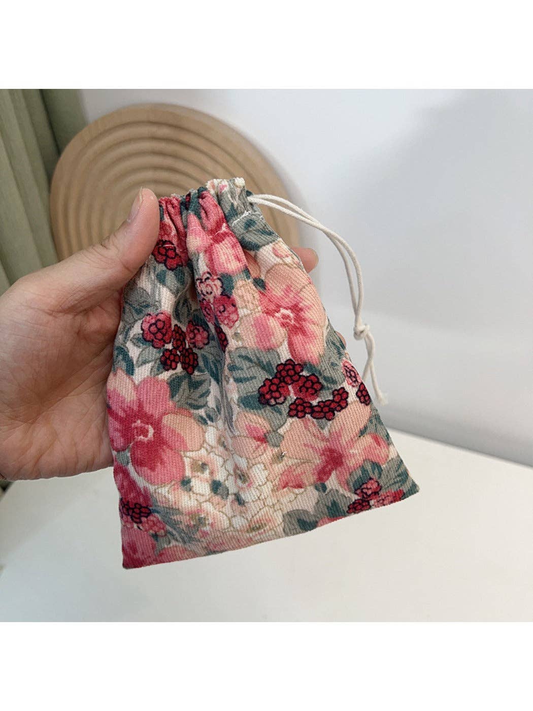 Funkyrel® Atzbranding Limited - Wholesale Pouch - Women's - Cosbai - Floral Drawstring Pouch - Mini & Portable2