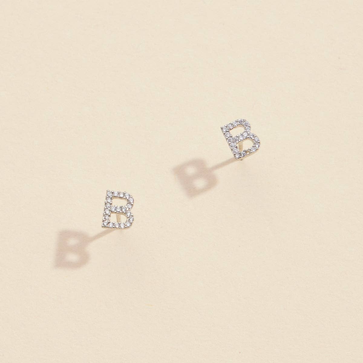 Lilla Haven - Wholesale Stud/Post Earrings - Initial Letter Stud Earrings – 12 Pack Bundle in Gold or Silver26