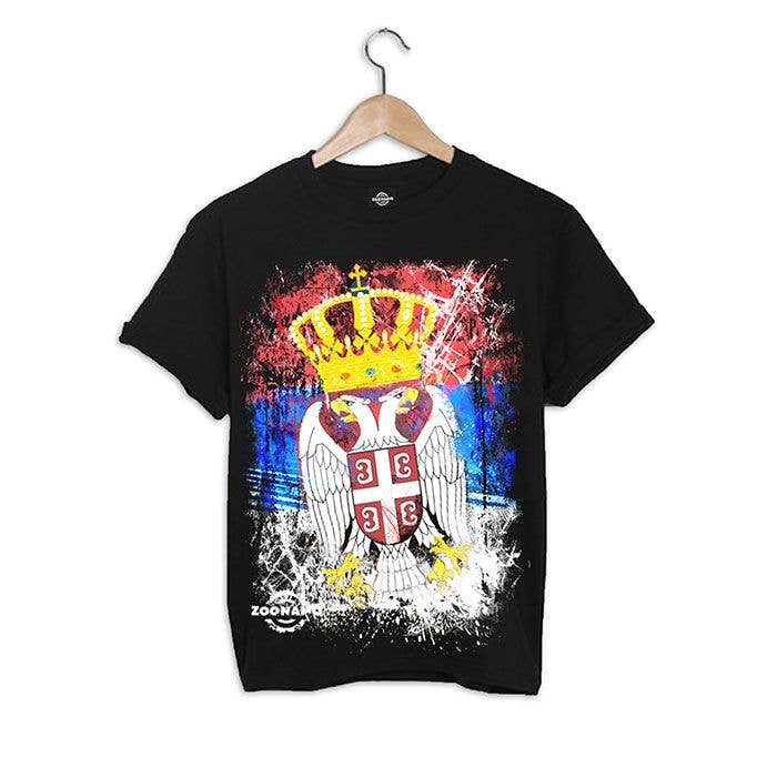 ZOONAMO - Wholesale Screen Printed T-Shirt - Men's - Serbia shirt classic0