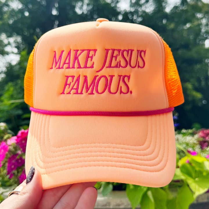 Make Jesus Famous Hat for wholesale by Poppy & Pine