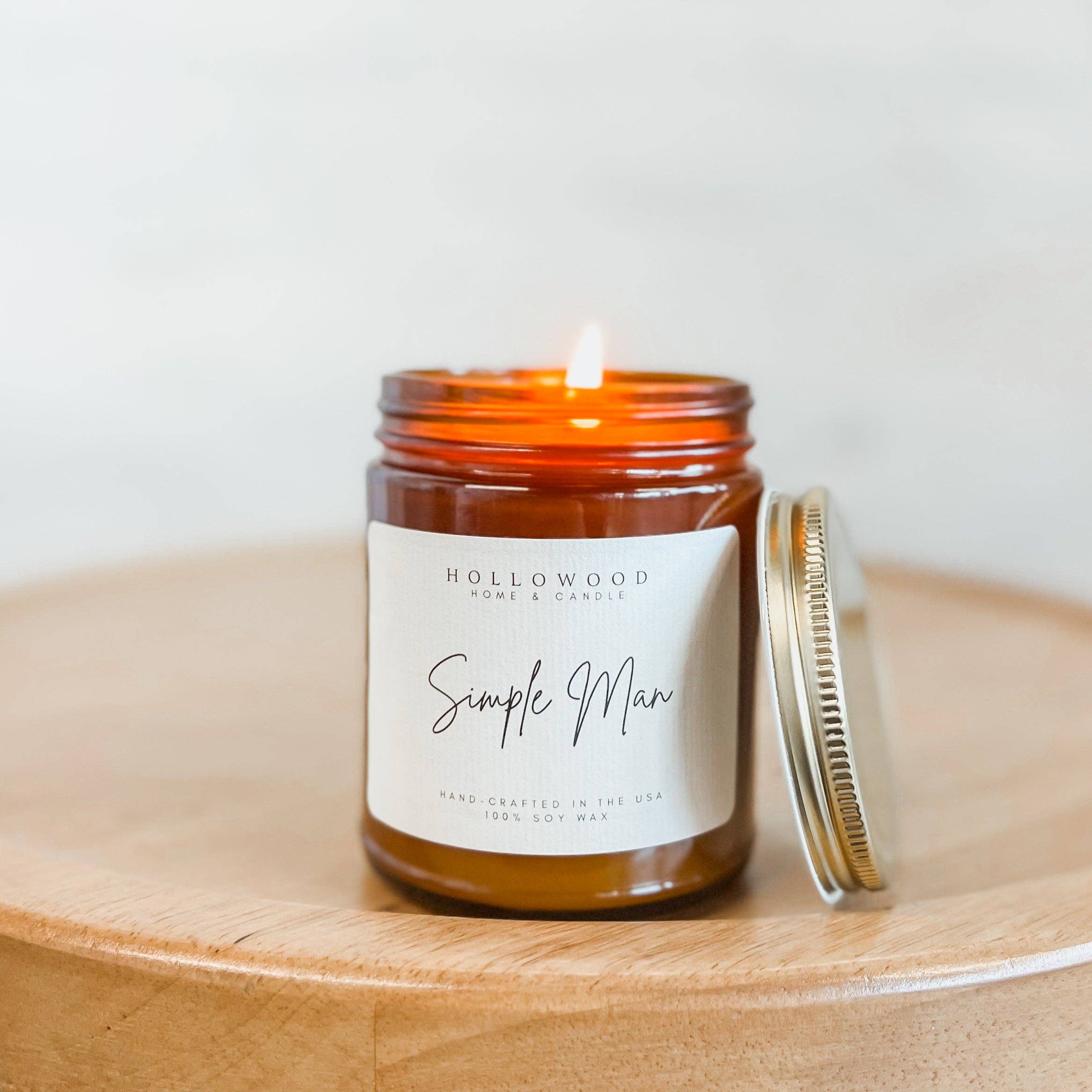 HOLLOWOOD FRAGRANCE - Vendita all'ingrosso Candela in vasetto - SIMPLE MAN | CANDELE4