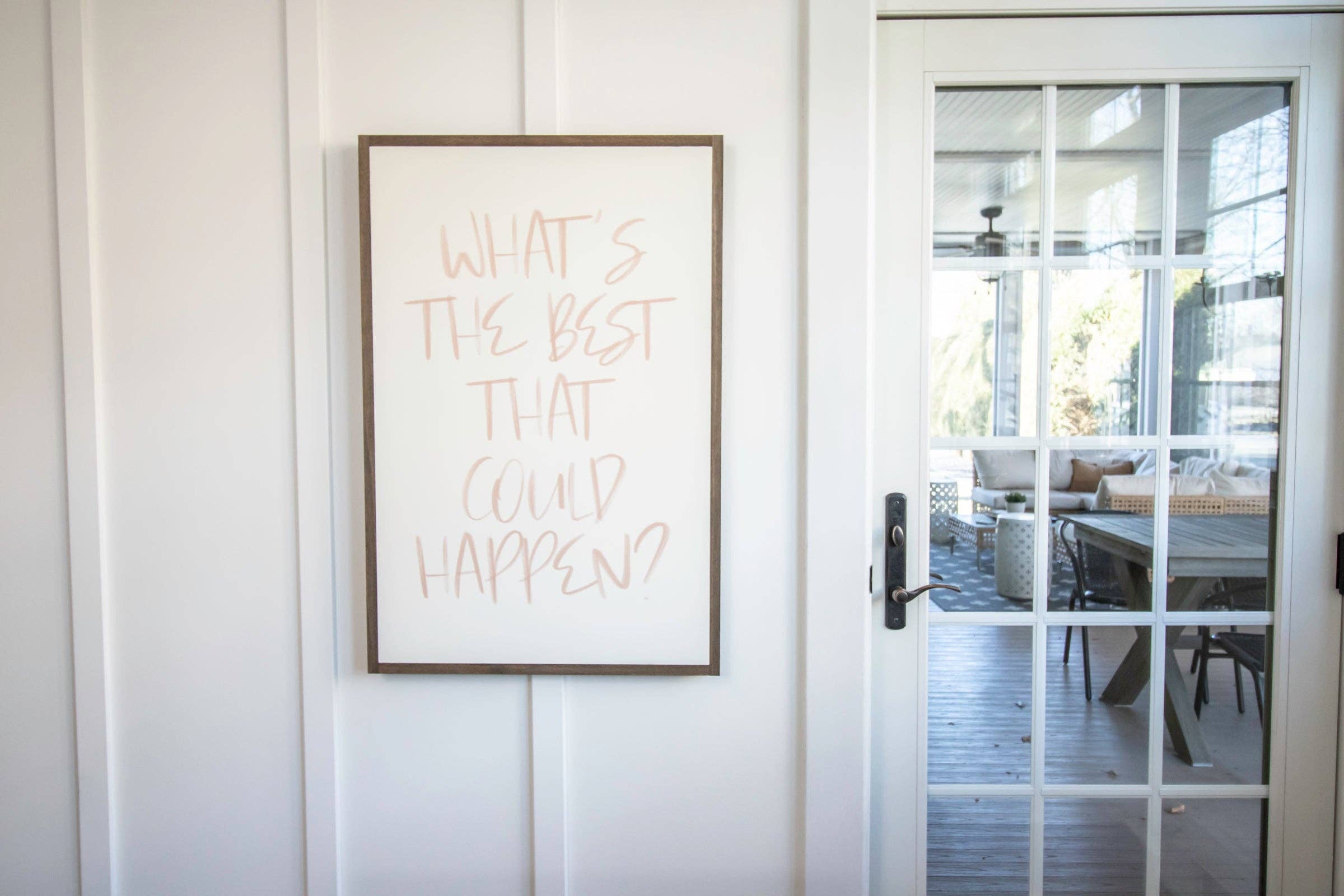 Joyfully Said - Wholesale Wall Sign - What's The Best That Could Happen2