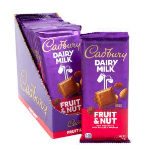 L&F Universal Goods - Vendita all'ingrosso Barretta di cioccolato - Cioccolato al Latte con Frutta e Noci Cadbury 14/3,5OZ0
