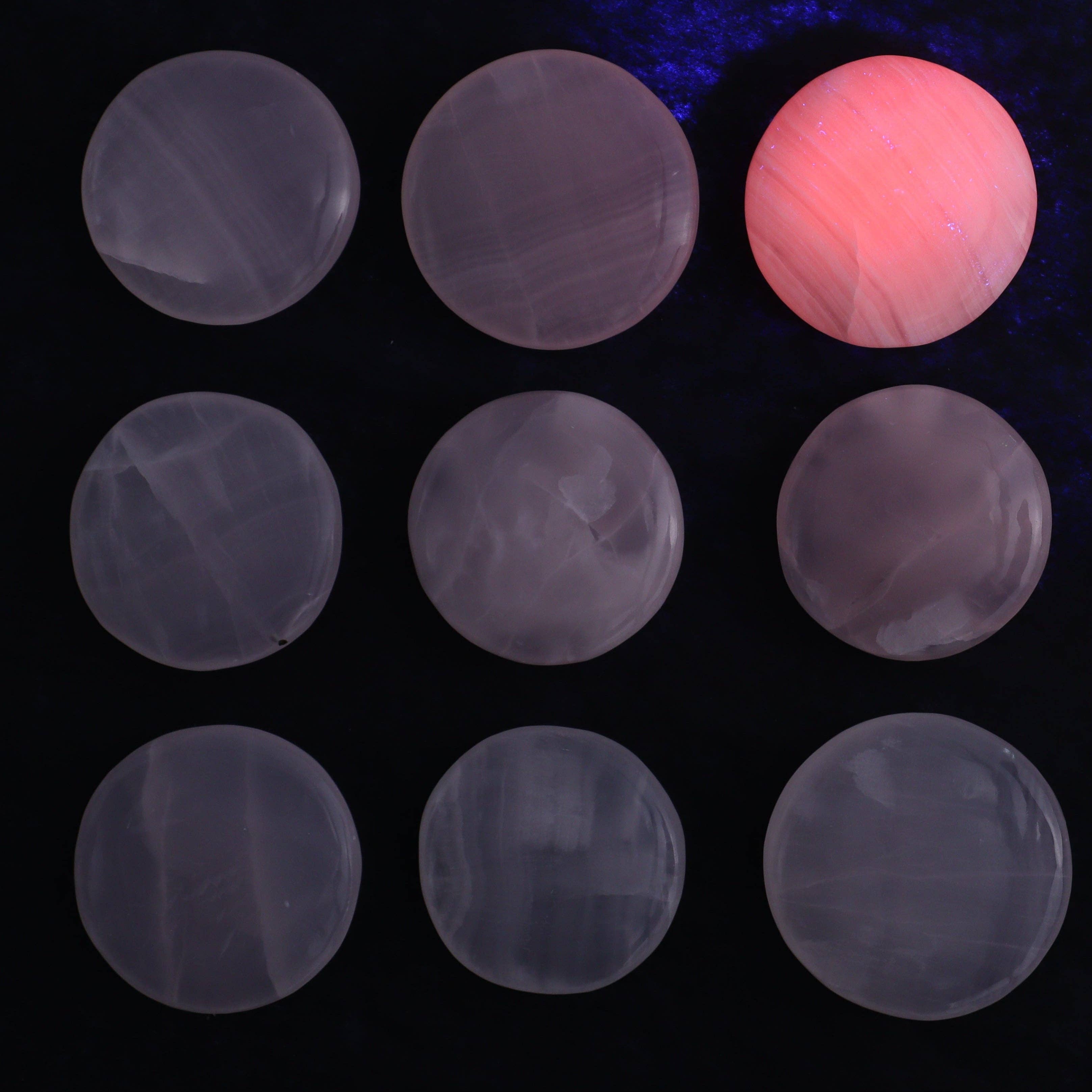 Mi Esperanza Minerals - Wholesale Spiritual Stone/Crystal - One Mangano Calcite Flat Stone4