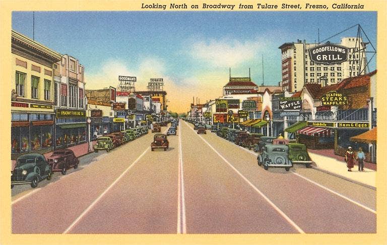 Found Image Press - Wholesale Sticker - Sticker CA-1367 Downtown Fresno0